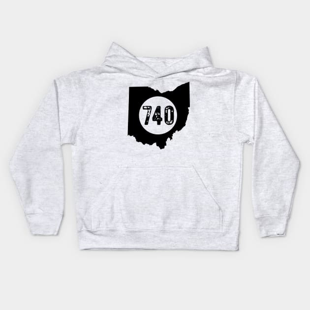 740 area code Ohio Columbus Kids Hoodie by OHYes
